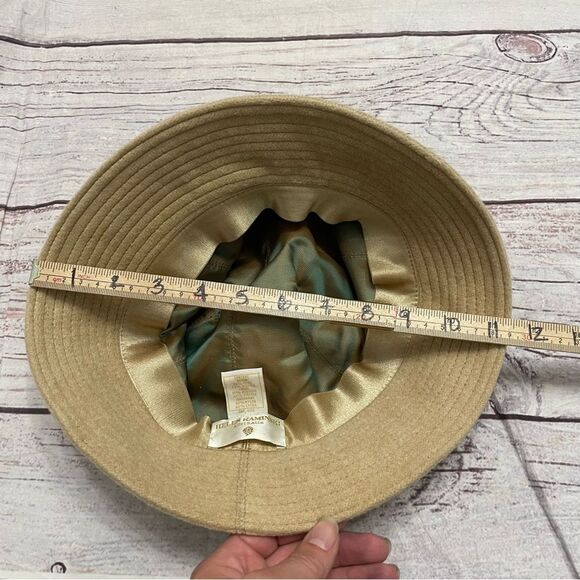 Helen Kaminski Vintage Wool Cloche Hat Caramel Tan One Size - Picture 2 of 5
